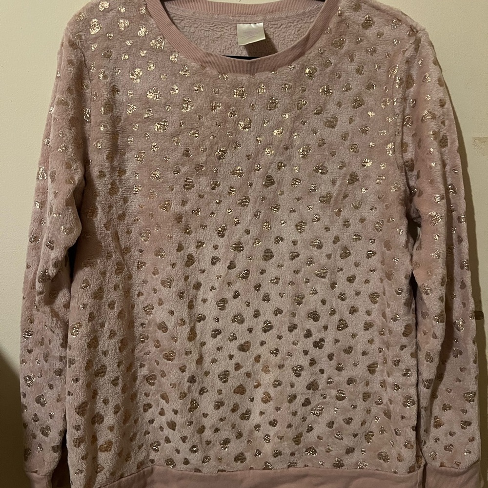 Pink and Gold Heart Patterned 3 Piece